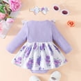 thumbnail image 3 of LAPAKIDS Baby Girl Clothes Baby Girl Dresses 12-18 Months Floral Ruffle Romper Princess Dress Outfits, 3 of 7