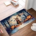 thumbnail image 2 of Happy Halloween Vampire Abyssinian BOO with Pumpkins Fun and Spooky Doormat Cat Lover Kitten Owner Gifts Indoor Outdoor Welcome Mat - 00018, 2 of 5