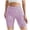 Purple, variant on Women's High Waisted Stretchy Summer Shorts Abdominal Leopard Print Yoga Pants Lifting Running Peach Fitness Casual Jean Shorts S-L