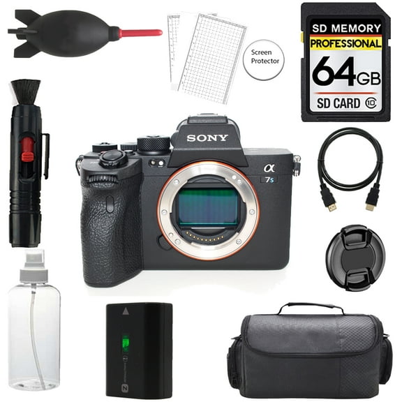 Sony a7S III Mirrorless Camera (Body)   64GB   Bag  Screen Protector- Basic Kit