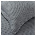 thumbnail image 4 of Wilmer 3-Piece Waffle Weave Comforter Set - Soft and Cozy All Season Bedding Set, King, Gray, 4 of 6