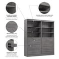 thumbnail image 6 of Pur by Bestar 72" Storage Kit in Bark Gray, 6 of 8