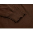 thumbnail image 6 of Krumba Mens Big Tall Sweater Cotton Oversized Long Sleeve Kintted Light Causal Plus Pullovers Chocolate 6XL, 6 of 10