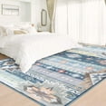 thumbnail image 4 of Junovo Area Rug 4'x6'Indoor Soft Rug Non Slip Rug for Living Room,Blue, 4 of 7
