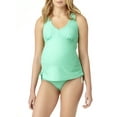 thumbnail image 4 of Maternity Tankini Swimsuit Swimsuit Top With Ruched Sides & Adjustable Ties, 4 of 6