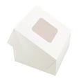 thumbnail image 3 of Spec101 Popup White Bakery Boxes with Window 6x6x3 Inch Cake Boxes - 15-Pack, 3 of 6