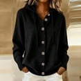 thumbnail image 2 of Azrian Women’s Button Down Hooded Knit Cardigan, Fall Winter Casual Knit OuterwearSizes S-3XL, 2 of 6