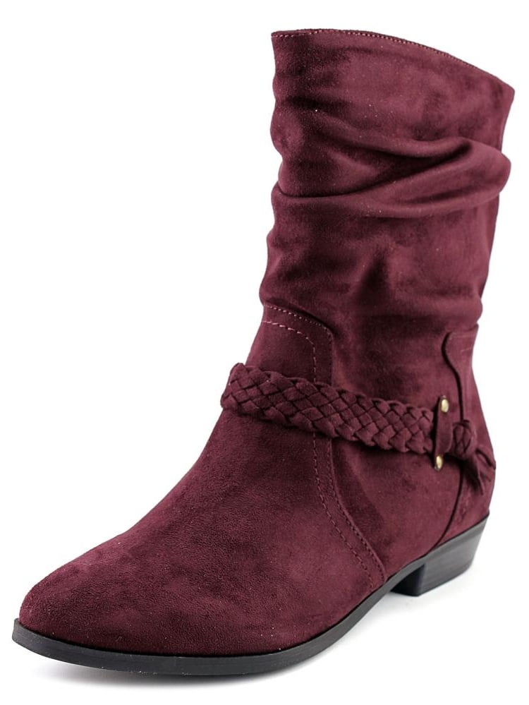 indigo rd. jalena women round toe synthetic red mid calf boot - Walmart.com