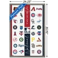 thumbnail image 3 of MLB League - Logos 23 Wall Poster, 22.375" x 34" Framed, 3 of 6