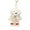Beige, variant on Adorable Puppy Key Holder Trendy Knit Dog Keychain with Bowknot Stylish Keyrings For Bags And Key Holders