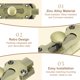 thumbnail image 3 of Pestillo de barril Uxcell, pestillo deslizante vintage con tornillos de montaje para puerta de madera, cerca de granero, ventana, verde bronce de 5 pulgadas, 3 of 7