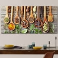 thumbnail image 3 of wall26 Canvas Print Wall Art Set Wooden Spoon Anise Peppercorn Herb Spices Food Kitchen &amp; Cooking Photography Realism Decorative Colorful for Living Room, Bedroom, Office - 24"x36"x3, 3 of 5