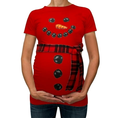 

asdoklhq Maternity Clothes for Women Clearance Women Christmas Snowman Cartoon T Shirts Pregnancy Tee Tops Clothes