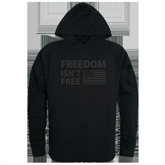 Freedom Isnt Graphic Pullover Hoodie, Black - Small