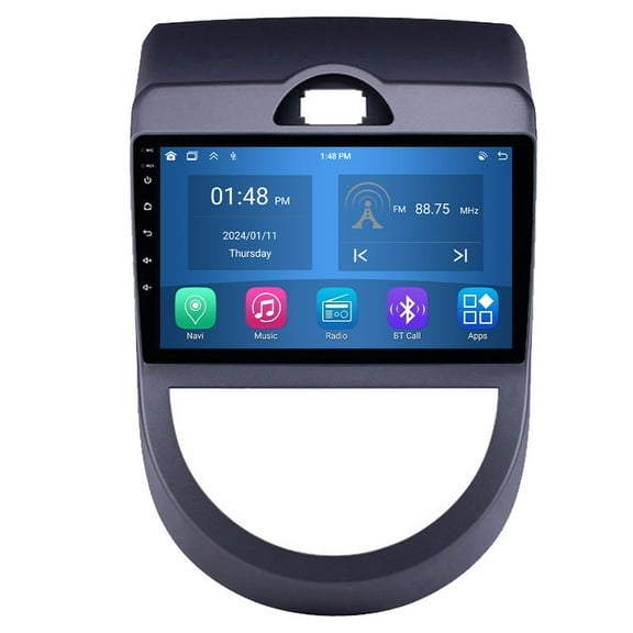 RoverOne 4 64GB Car Stereo CarPlay GPS Navigation Bluetooth for Kia Soul 1 AM 2008-2011 Android Touch Screen Player