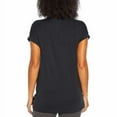 thumbnail image 3 of Banana Republic Women's V-neck Roll Sleeve Tee T-Shirt, Black XXL, 3 of 4