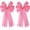 Pink, variant on 2 Pcs 20 x 10 Inch Large Burlap Bows Easter Wreaths Bow for Gift Wrapping Spring Tree Topper Front Door Home Decorations