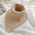 thumbnail image 4 of Women Winter Rib Knit Turtleneck Faux Collar Solid Color Detachable Triangular Scarf Wrap Windproof Neck Warmer, 4 of 8