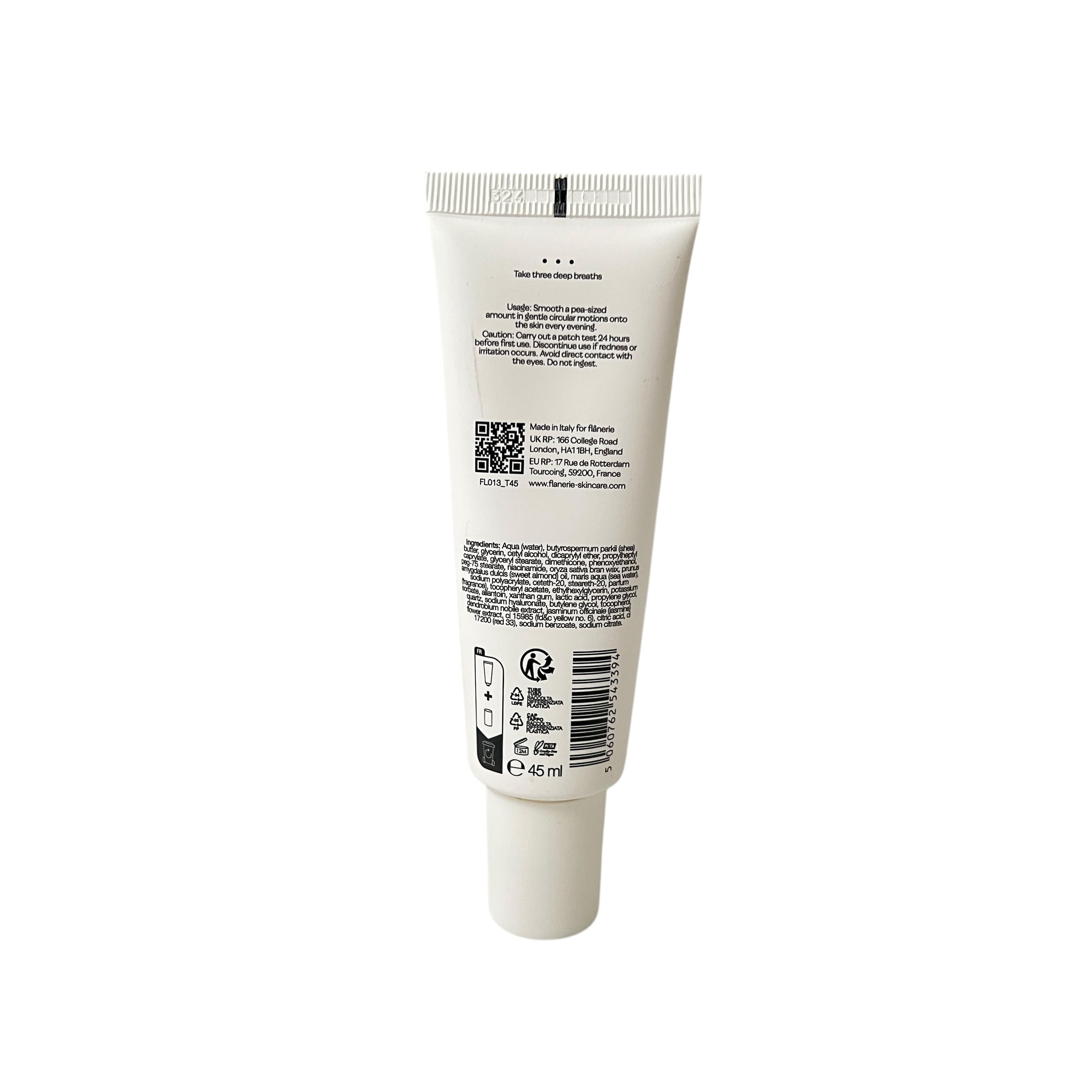 Flanerie Jasmine Sunset Rose Quartz Restorative Face & Eye Night Cream 1.52 fl oz