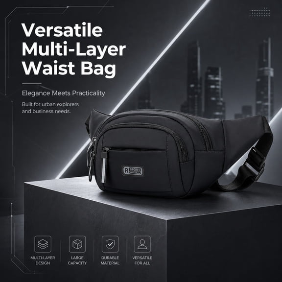 Fanny Pack for Women Men,Crossbody Pack Water Resistant Sports Waist Bag Pack, Belt Bag for Travel Hiking Running