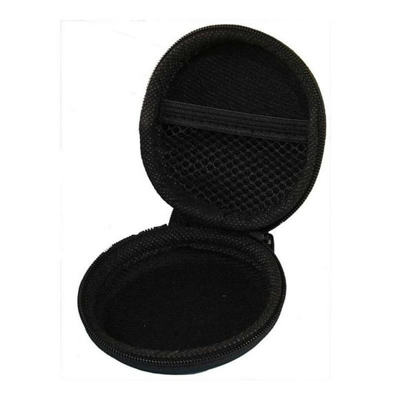 Estuche tapa dura Izuum para audífonos alámbricos, negro
