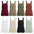 thumbnail image 3 of Short Pants for woman Jumpsuits Solid Color Women's Homewear Casual Lace Backless Sexy Strap Pocket Shorts, 3 of 6