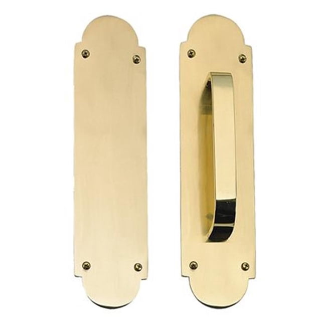 2.37 in. Satin Nickel Palladian Plate Passage Set