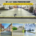 thumbnail image 2 of VEVOR Protecteur de Câble Rampe, 5 Packs 2 Canaux Bosse de Vitesse, Caoutchouc Modulaire Capacité de Charge 11000 lbs, Cordon de Protection pour Allée Protecteur de Câble, 2 of 9