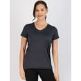 thumbnail image 4 of Real Essentials 5 Pack: Women's Short Sleeve V-Neck Activewear T-Shirt Dry-Fit Wicking Yoga Top (Available in Plus), 4 of 6