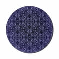 thumbnail image 1 of Vintage Mouse Pad for Computers, Floral Timeless Renaissance Themed Romantic and Royal Victorian Pattern, Round Non-Slip Thick Rubber Modern Mousepad, 8" Round, Lavender Dark Purple, by Ambesonne, 1 of 2