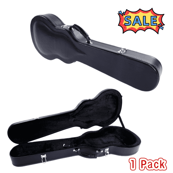Tcbosik Electric Guitar Hard Case, Protective Carrying Case for GLP Style, Black