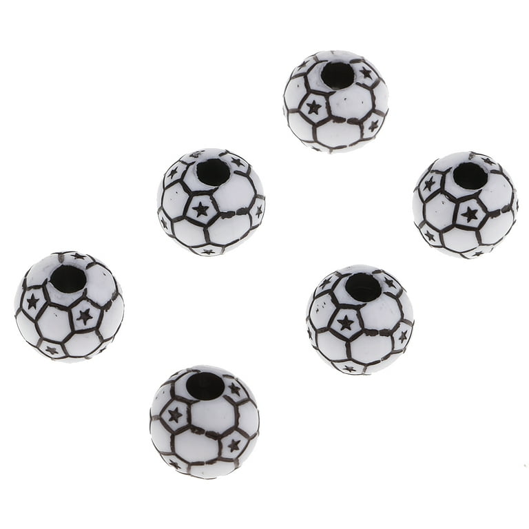 Soccer Ball Beads (60 Pieces)