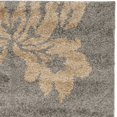 thumbnail image 4 of Safavieh Florida Shag Collection SG458-8013 Grey and Beige Square Area Rug (4' Square), 4 of 4