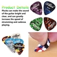 thumbnail image 3 of Versatile Guitar Picks, Durable Delrin Plastic Non-Slip Textured Grip, Celluloid Material Smooth Comfortable Feel For Electric Acoustic Classic Guitars Bass Banjo Ukulele (20PCS), 3 of 7