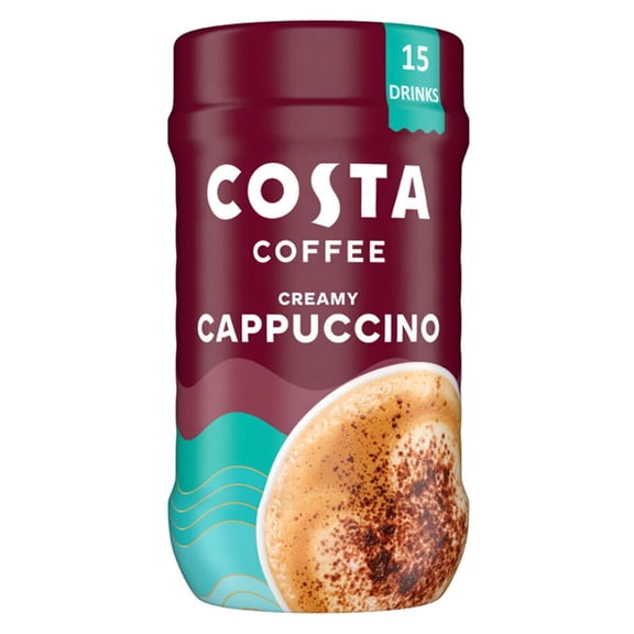 Costa Coffee Creamy Cappuccino Instant Coffee 255g, Imported from Britain