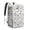 White-2, variant on Artistic Rainbow Gradient Cooler Backpack - 20L Insulated Lunch Bag for Work & Travel - Psychedelic Art Design & Easy-to-Clean PEVA Lining