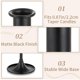 thumbnail image 3 of Advancent 2 pack/lote de café única y fragante adición al hogar alrededor del tamaño candelabro de Adviento elegante Decoración del hogar Negro 8.2*8.5 cm, 3 of 6