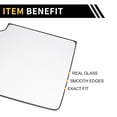 thumbnail image 3 of Repuesto de vidrio de espejo único de 1 pieza para GMC Sierra 2500 3500 HD 2015-2017 Lado derecho con placa de respaldo blanca, 3 of 6