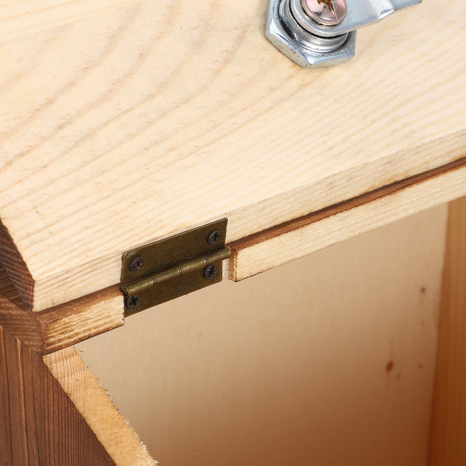 OUNONA Lockable Tip Jar with Wall Mount, Dark Brown Mailbox for Secure Tips and Donations