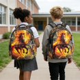thumbnail image 5 of Whosucclay Fiery Lightning Horse Pattern School Bookbag for Boys Girls, High School College Lightweight Rucksack for Travel Outdoor Hiking High School, 5 of 8