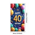 thumbnail image 3 of LUUFILx Happy 40th Birthday Decoration Backdrop Party Supplies Balloon Décor Banner for Celebration Photography Props Background Festive Events, 3 of 8