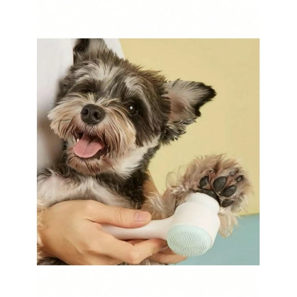 1pc Portable Pet Paw Cleaning Tool For Dogs And Cats, Easy Paw Washer With Soft Silicone Bristles For Grooming