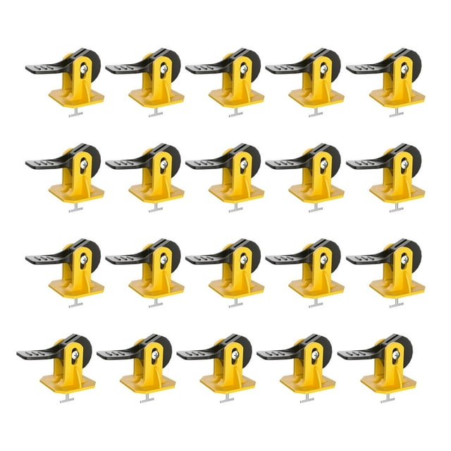 veasfak 20Pcs Tile Leveling System Floor Wall Construction Tools for Floors Building yellow