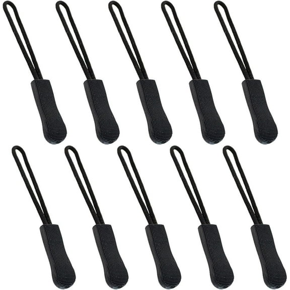 10Pcs Zipper Pull - Zipper Pulls Replacement,  Nylon Zipper Pulls, Zipper Puller Helper, Luggage Zipper Pull Replacement