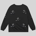 thumbnail image 4 of SJLDQY Halloween Sweatshirts for Kids Hallowmas Graphic Long Sleeve Crewneck Sweatshirt Fall Winter Lined Casual Pullover Tops, 4 of 5