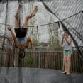 thumbnail image 3 of Filet de Sécurité pour Trampoline Noir Rond pour Usage Extérieur 150X150X0.4In, 3 of 8
