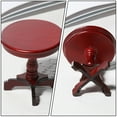 thumbnail image 2 of Mini Furniture Small Round Table Wooden Doll House Furniture Miniature Table, 2 of 8