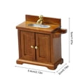 thumbnail image 5 of YIGSECU Miniature Kitchen Cabinet Model Doll Houses Kitchen Accessory Realistic 1:16, 5 of 13