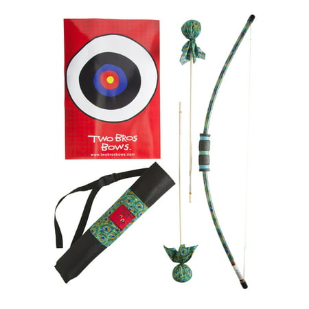 Beginners Bow & Padded Arrow Set with Target & Quiver Bag, in
