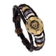 thumbnail image 3 of Pulsera de piel de vaca con cuentas de 12 constelaciones, regalo de cumpleaños personalizado, pulsera de cuero tejida ajustable y de moda, 3 of 6